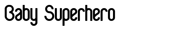 Baby Superhero font preview
